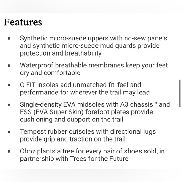 Oboz Women’s Cirque Low Waterproof Hiking Shoes - Picture 8 of 13